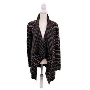 Alice + Olivia Sweater Cardigan Brown Cashmere Wool Size M